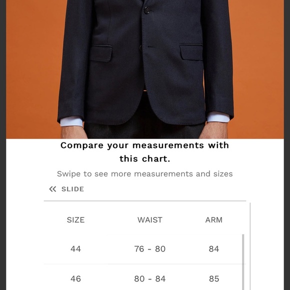 NWT- Doppelgänger Navy Blazer Men's Black Blazer Size 46 DGAGO 001AG - Picture 13 of 13